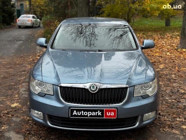Синий Шкода Суперб, объемом двигателя 2 л и пробегом 345 тыс. км за 8640 $, фото 3 на Automoto.ua