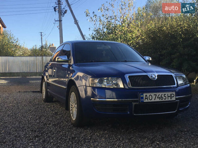 Синий Шкода Суперб, объемом двигателя 1.9 л и пробегом 434 тыс. км за 6000 $, фото 1 на Automoto.ua