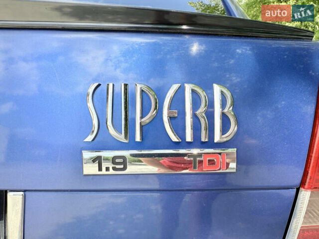 Синій Шкода Суперб, об'ємом двигуна 1.9 л та пробігом 434 тис. км за 5900 $, фото 79 на Automoto.ua