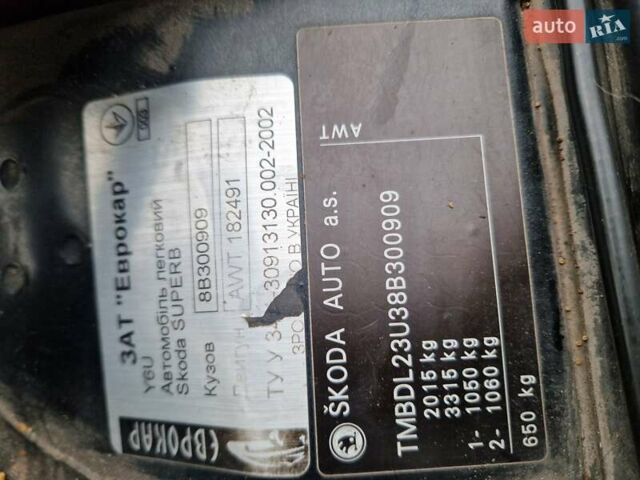 Зеленый Шкода Суперб, объемом двигателя 1.78 л и пробегом 340 тыс. км за 7800 $, фото 17 на Automoto.ua