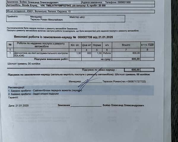 Черный Шкода Enyaq iV, объемом двигателя 0 л и пробегом 51 тыс. км за 21300 $, фото 52 на Automoto.ua