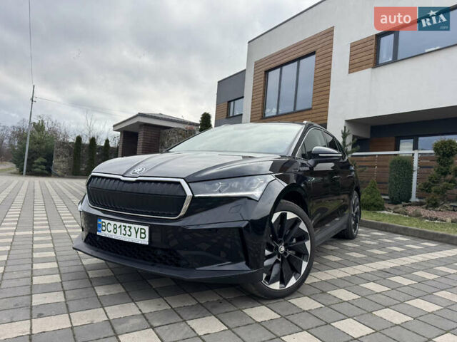 Черный Шкода Enyaq iV, объемом двигателя 0 л и пробегом 10 тыс. км за 33900 $, фото 1 на Automoto.ua