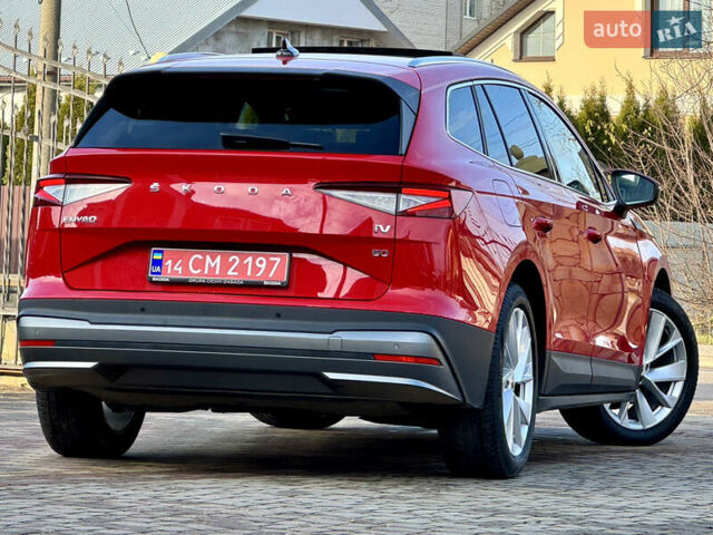 Красный Шкода Enyaq iV, объемом двигателя 0 л и пробегом 35 тыс. км за 23995 $, фото 32 на Automoto.ua