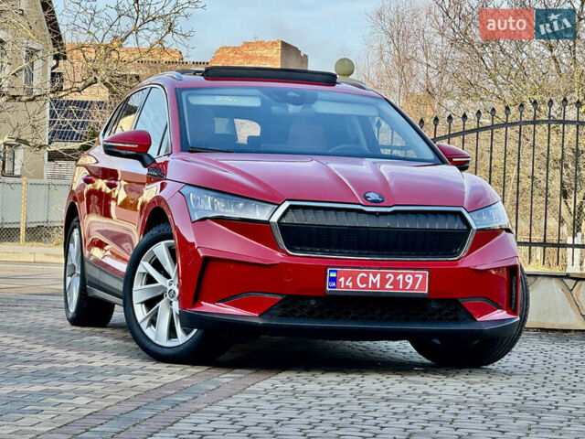 Красный Шкода Enyaq iV, объемом двигателя 0 л и пробегом 35 тыс. км за 23995 $, фото 16 на Automoto.ua