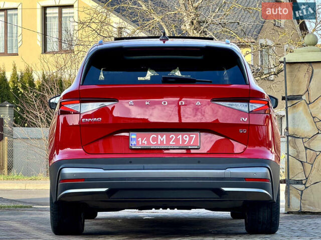 Красный Шкода Enyaq iV, объемом двигателя 0 л и пробегом 35 тыс. км за 23995 $, фото 23 на Automoto.ua