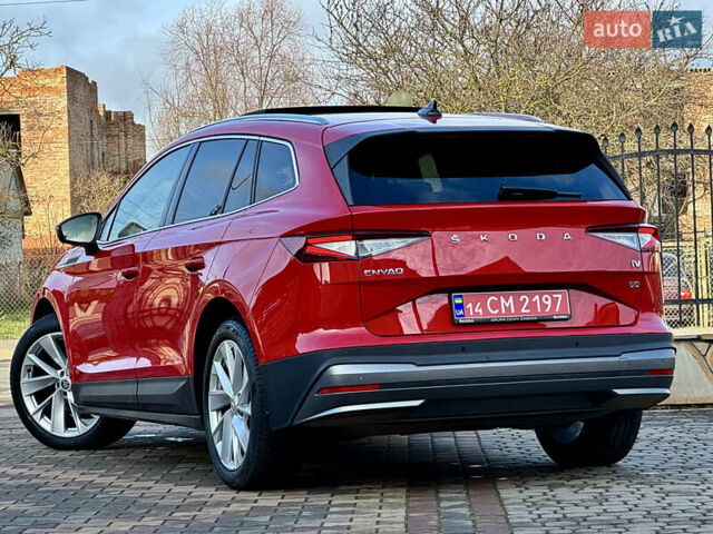 Красный Шкода Enyaq iV, объемом двигателя 0 л и пробегом 35 тыс. км за 23995 $, фото 27 на Automoto.ua