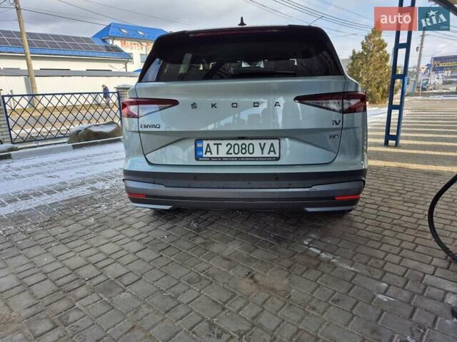 Серый Шкода Enyaq iV, объемом двигателя 0 л и пробегом 27 тыс. км за 32500 $, фото 7 на Automoto.ua