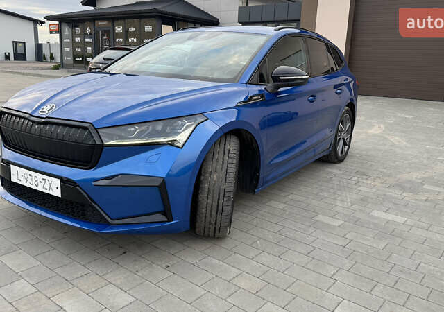 Синий Шкода Enyaq iV, объемом двигателя 0 л и пробегом 195 тыс. км за 21900 $, фото 14 на Automoto.ua
