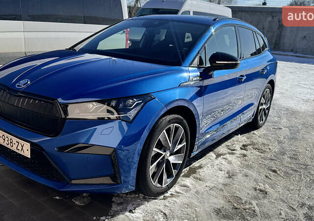 Синий Шкода Enyaq iV, объемом двигателя 0 л и пробегом 195 тыс. км за 21900 $, фото 19 на Automoto.ua