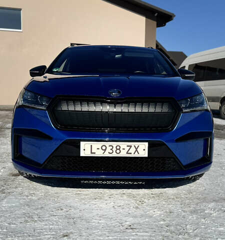 Синий Шкода Enyaq iV, объемом двигателя 0 л и пробегом 195 тыс. км за 21900 $, фото 8 на Automoto.ua