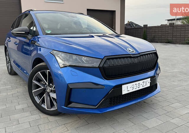 Синий Шкода Enyaq iV, объемом двигателя 0 л и пробегом 195 тыс. км за 21900 $, фото 13 на Automoto.ua