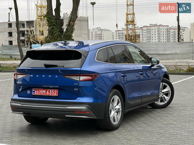 Синий Шкода Enyaq iV, объемом двигателя 0 л и пробегом 130 тыс. км за 22500 $, фото 13 на Automoto.ua