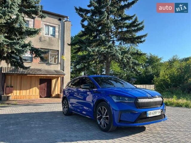 Синий Шкода Enyaq iV, объемом двигателя 0 л и пробегом 21 тыс. км за 34500 $, фото 9 на Automoto.ua