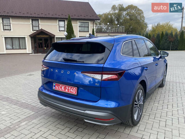 Синий Шкода Enyaq iV, объемом двигателя 0 л и пробегом 20 тыс. км за 24500 $, фото 9 на Automoto.ua