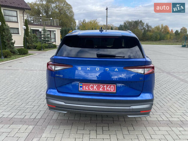 Синий Шкода Enyaq iV, объемом двигателя 0 л и пробегом 20 тыс. км за 24500 $, фото 11 на Automoto.ua