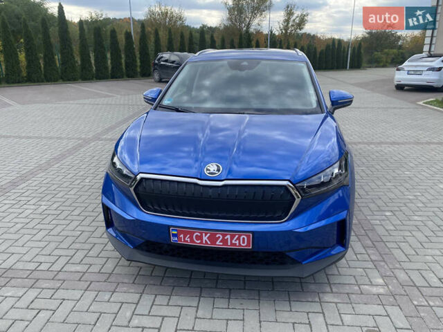 Синий Шкода Enyaq iV, объемом двигателя 0 л и пробегом 20 тыс. км за 24500 $, фото 2 на Automoto.ua
