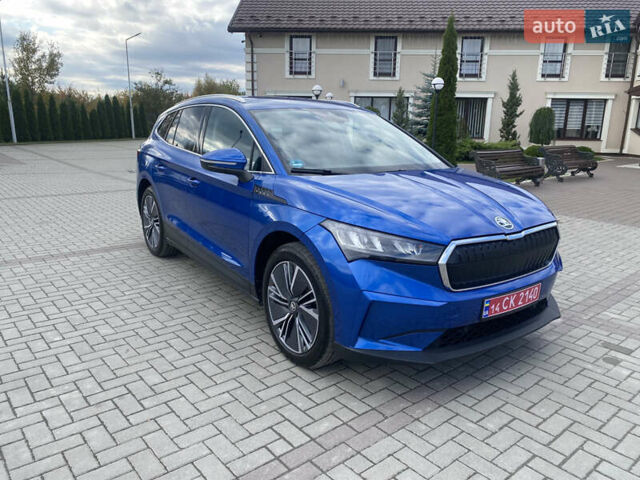 Синий Шкода Enyaq iV, объемом двигателя 0 л и пробегом 20 тыс. км за 24500 $, фото 4 на Automoto.ua