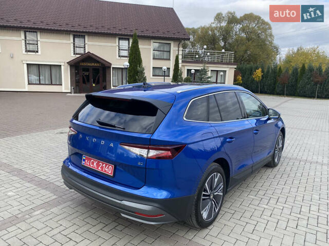 Синий Шкода Enyaq iV, объемом двигателя 0 л и пробегом 20 тыс. км за 24500 $, фото 8 на Automoto.ua