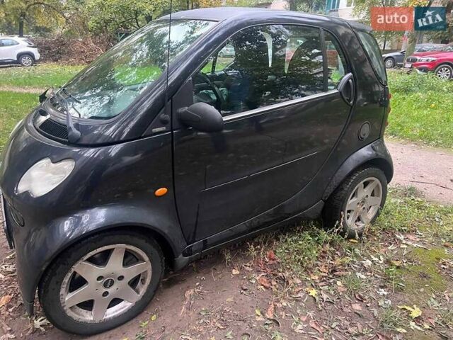 Черный Смарт Форту, объемом двигателя 0.7 л и пробегом 198 тыс. км за 4500 $, фото 1 на Automoto.ua