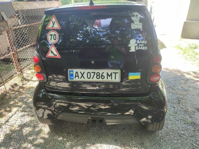 Черный Смарт Форту, объемом двигателя 6 л и пробегом 254 тыс. км за 3200 $, фото 4 на Automoto.ua