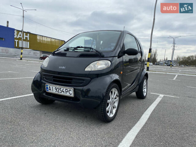 Черный Смарт Форту, объемом двигателя 0.6 л и пробегом 130 тыс. км за 3800 $, фото 1 на Automoto.ua