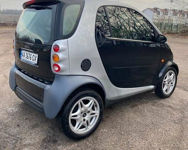 Черный Смарт Форту, объемом двигателя 0.6 л и пробегом 134 тыс. км за 3300 $, фото 4 на Automoto.ua