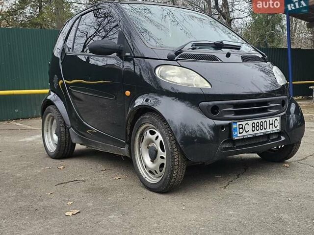 Черный Смарт Форту, объемом двигателя 0.8 л и пробегом 199 тыс. км за 3150 $, фото 1 на Automoto.ua