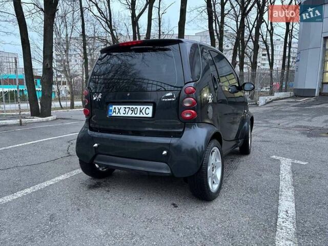 Черный Смарт Форту, объемом двигателя 0.6 л и пробегом 196 тыс. км за 3500 $, фото 1 на Automoto.ua