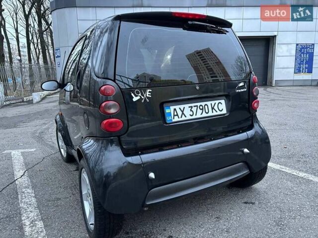 Черный Смарт Форту, объемом двигателя 0.6 л и пробегом 196 тыс. км за 3500 $, фото 2 на Automoto.ua