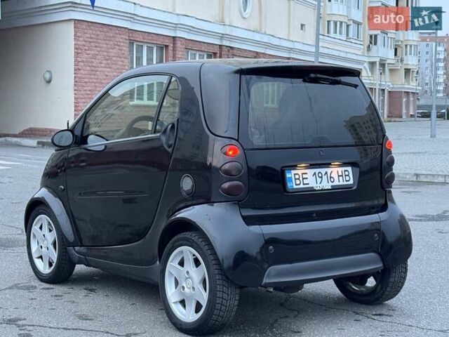 Черный Смарт Форту, объемом двигателя 0.7 л и пробегом 196 тыс. км за 3100 $, фото 6 на Automoto.ua