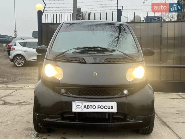 Черный Смарт Форту, объемом двигателя 0.7 л и пробегом 222 тыс. км за 4490 $, фото 1 на Automoto.ua