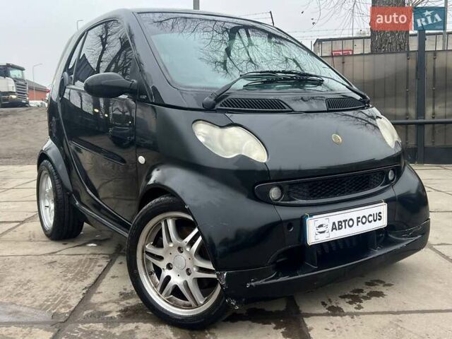 Черный Смарт Форту, объемом двигателя 0.7 л и пробегом 222 тыс. км за 4490 $, фото 3 на Automoto.ua