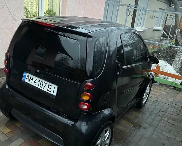 Черный Смарт Форту, объемом двигателя 0.8 л и пробегом 163 тыс. км за 4100 $, фото 4 на Automoto.ua