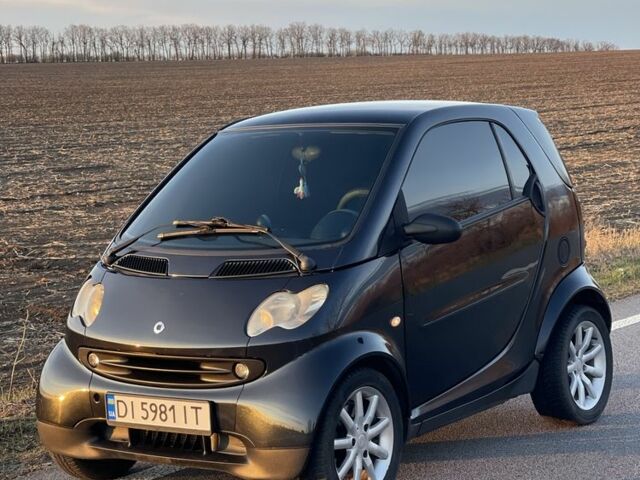 Черный Смарт Форту, объемом двигателя 0.6 л и пробегом 200 тыс. км за 3500 $, фото 1 на Automoto.ua