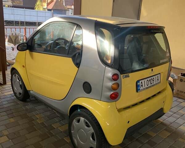 Жовтий Смарт Fortwo, об'ємом двигуна 0.6 л та пробігом 220 тис. км за 2800 $, фото 10 на Automoto.ua