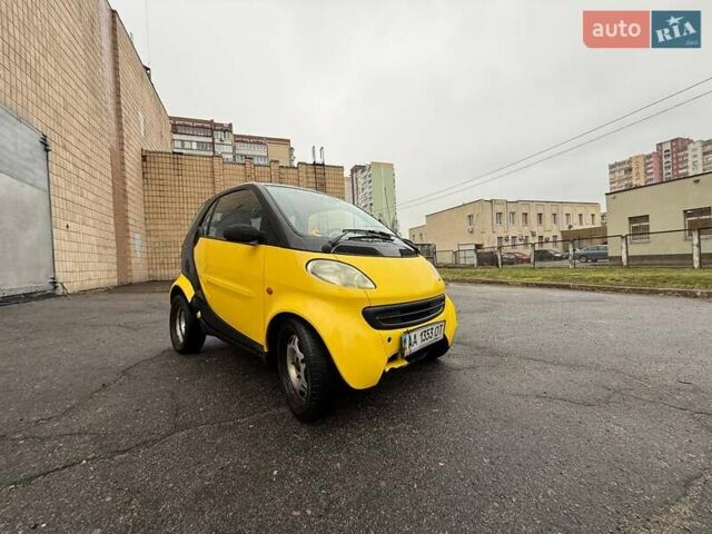 Желтый Смарт Форту, объемом двигателя 0.6 л и пробегом 137 тыс. км за 2650 $, фото 2 на Automoto.ua