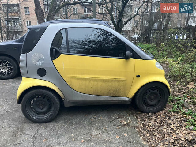 Желтый Смарт Форту, объемом двигателя 0.6 л и пробегом 218 тыс. км за 3650 $, фото 1 на Automoto.ua