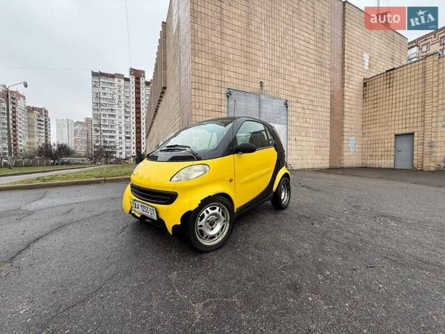 Желтый Смарт Форту, объемом двигателя 0.6 л и пробегом 137 тыс. км за 2650 $, фото 1 на Automoto.ua
