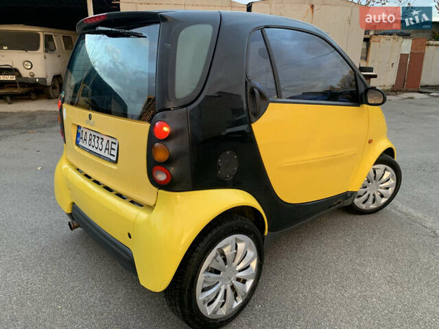 Желтый Смарт Форту, объемом двигателя 0.6 л и пробегом 146 тыс. км за 2300 $, фото 5 на Automoto.ua