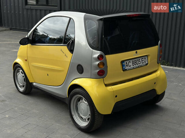 Жовтий Смарт Fortwo, об'ємом двигуна 0.8 л та пробігом 170 тис. км за 3200 $, фото 4 на Automoto.ua