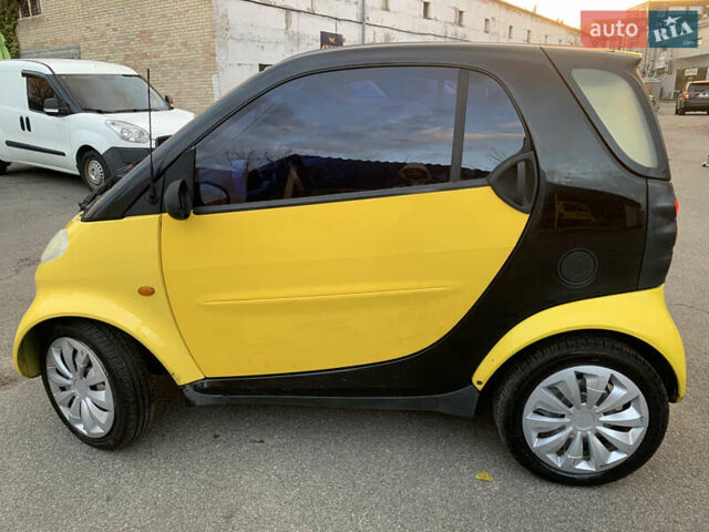 Желтый Смарт Форту, объемом двигателя 0.6 л и пробегом 146 тыс. км за 2300 $, фото 4 на Automoto.ua
