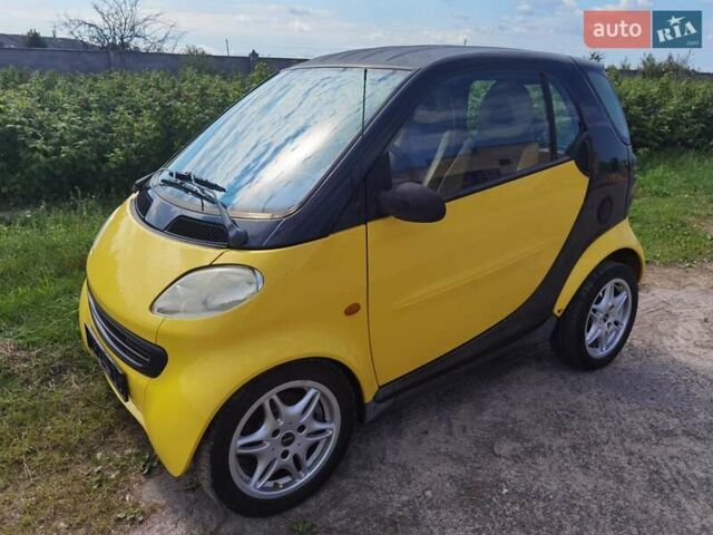 Жовтий Смарт Fortwo, об'ємом двигуна 0.6 л та пробігом 172 тис. км за 2950 $, фото 5 на Automoto.ua