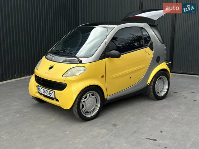 Жовтий Смарт Fortwo, об'ємом двигуна 0.8 л та пробігом 170 тис. км за 3200 $, фото 3 на Automoto.ua