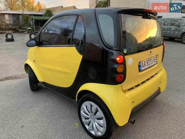 Желтый Смарт Форту, объемом двигателя 0.6 л и пробегом 146 тыс. км за 2300 $, фото 6 на Automoto.ua