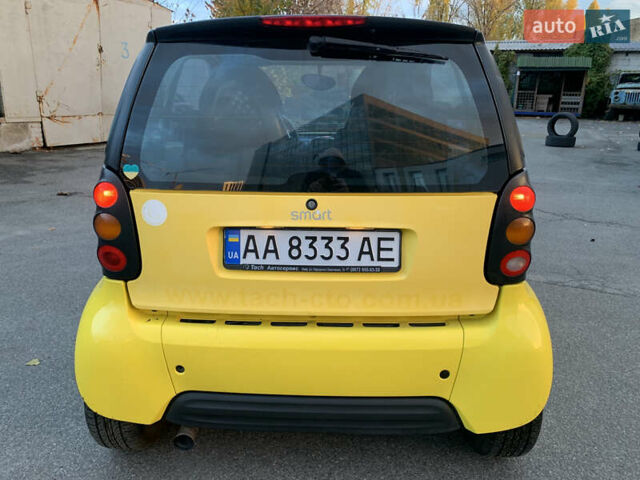 Желтый Смарт Форту, объемом двигателя 0.6 л и пробегом 146 тыс. км за 2300 $, фото 7 на Automoto.ua