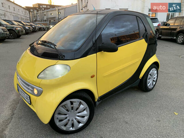 Желтый Смарт Форту, объемом двигателя 0.6 л и пробегом 146 тыс. км за 2300 $, фото 1 на Automoto.ua