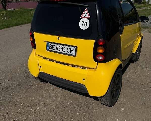 Желтый Смарт Форту, объемом двигателя 0.6 л и пробегом 191 тыс. км за 2900 $, фото 2 на Automoto.ua