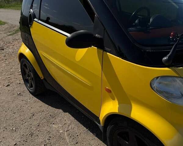 Желтый Смарт Форту, объемом двигателя 0.6 л и пробегом 191 тыс. км за 2900 $, фото 3 на Automoto.ua