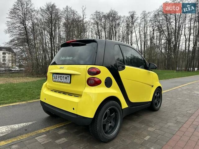 Желтый Смарт Форту, объемом двигателя 1 л и пробегом 208 тыс. км за 4500 $, фото 5 на Automoto.ua