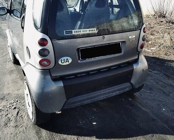 Сірий Смарт Fortwo, об'ємом двигуна 0.6 л та пробігом 110 тис. км за 3000 $, фото 2 на Automoto.ua